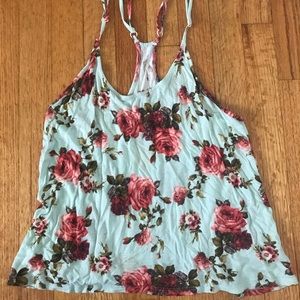 Razor back floral take top